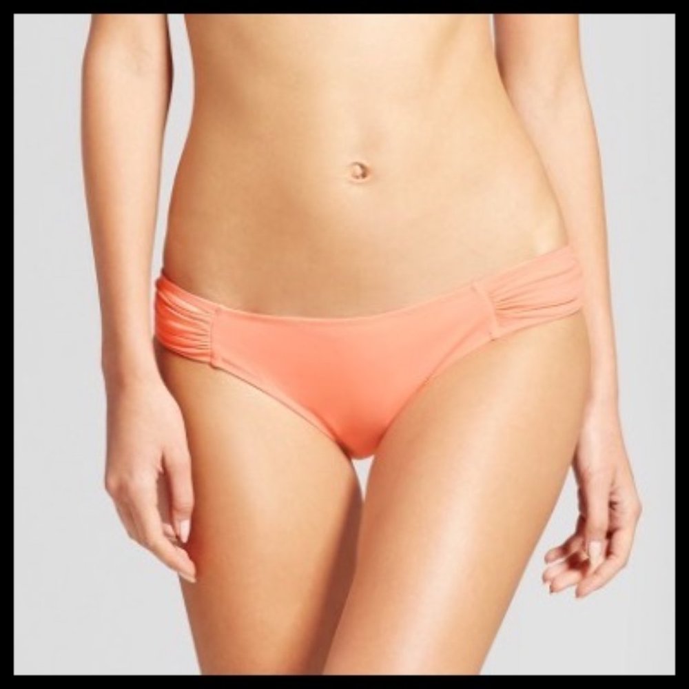 NWOT Shade & Shore Coral Hipster Bikini Bottom